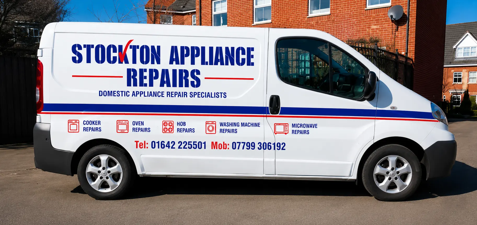 Stockton Appliance Repairs specialist service van